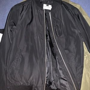 TOPMAN Polyester bomber jacket